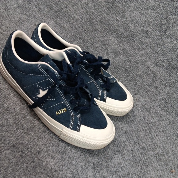 Converse One Star Pro Navy Suede Skate Shoes Mens 5 Womens 6.5 EUR 37.5 Sneakers - Picture 9 of 16